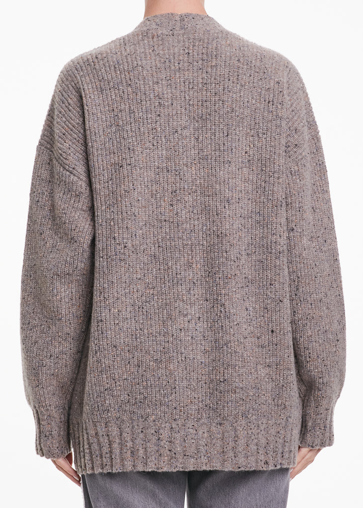 ALESSIA SANTI - Cardigan in lana con inserti, Beige