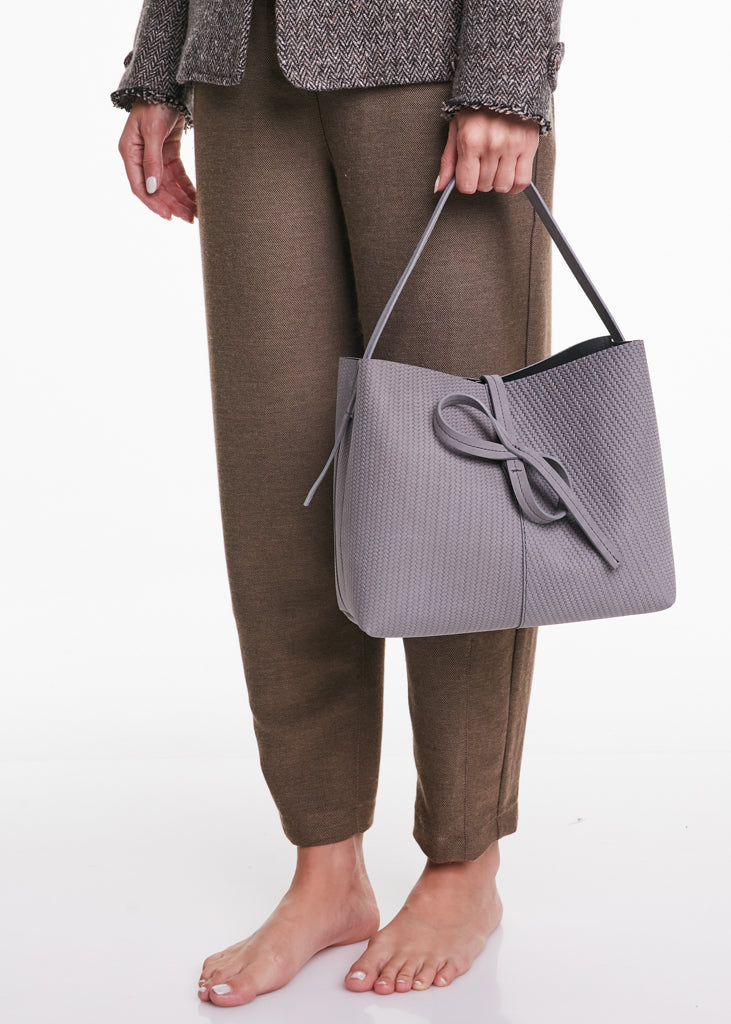 ALESSIA SANTI - Borsa in pelle, Grigio