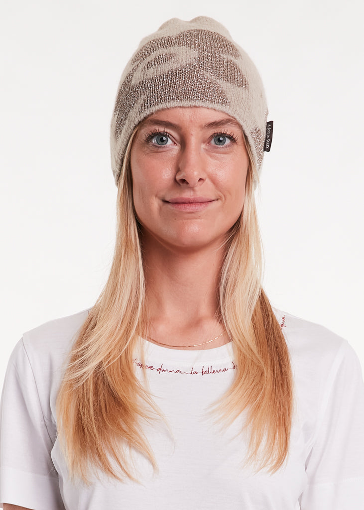 ALESSIA SANTI - Berretto lurex, Beige