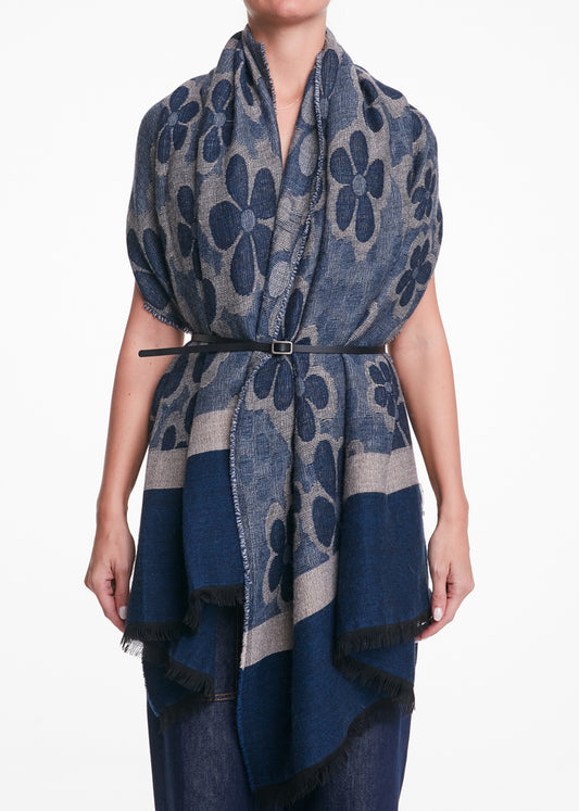 ALESSIA SANTI - Sciarpa rettangolare, Blu