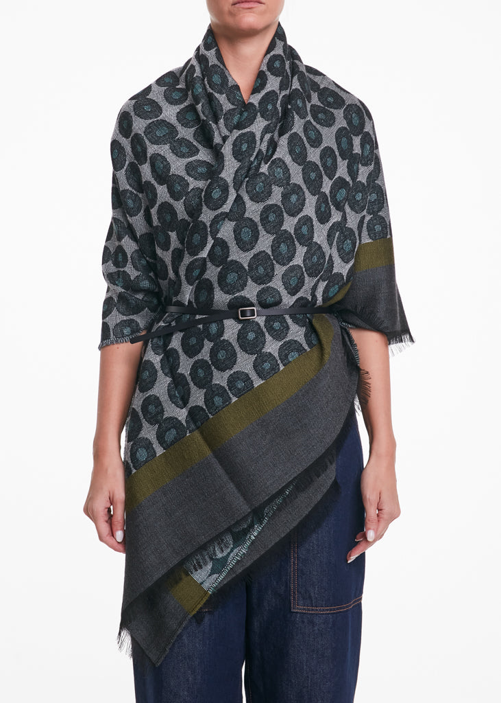 ALESSIA SANTI - Sciarpa quadrata, Verde