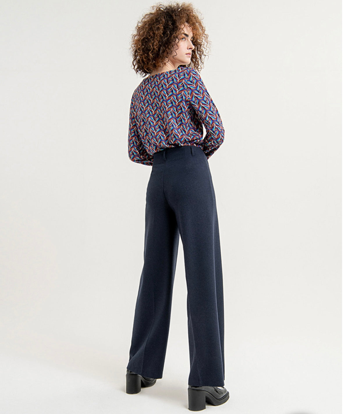 SURKANA - Pantalone palazzo, Blu