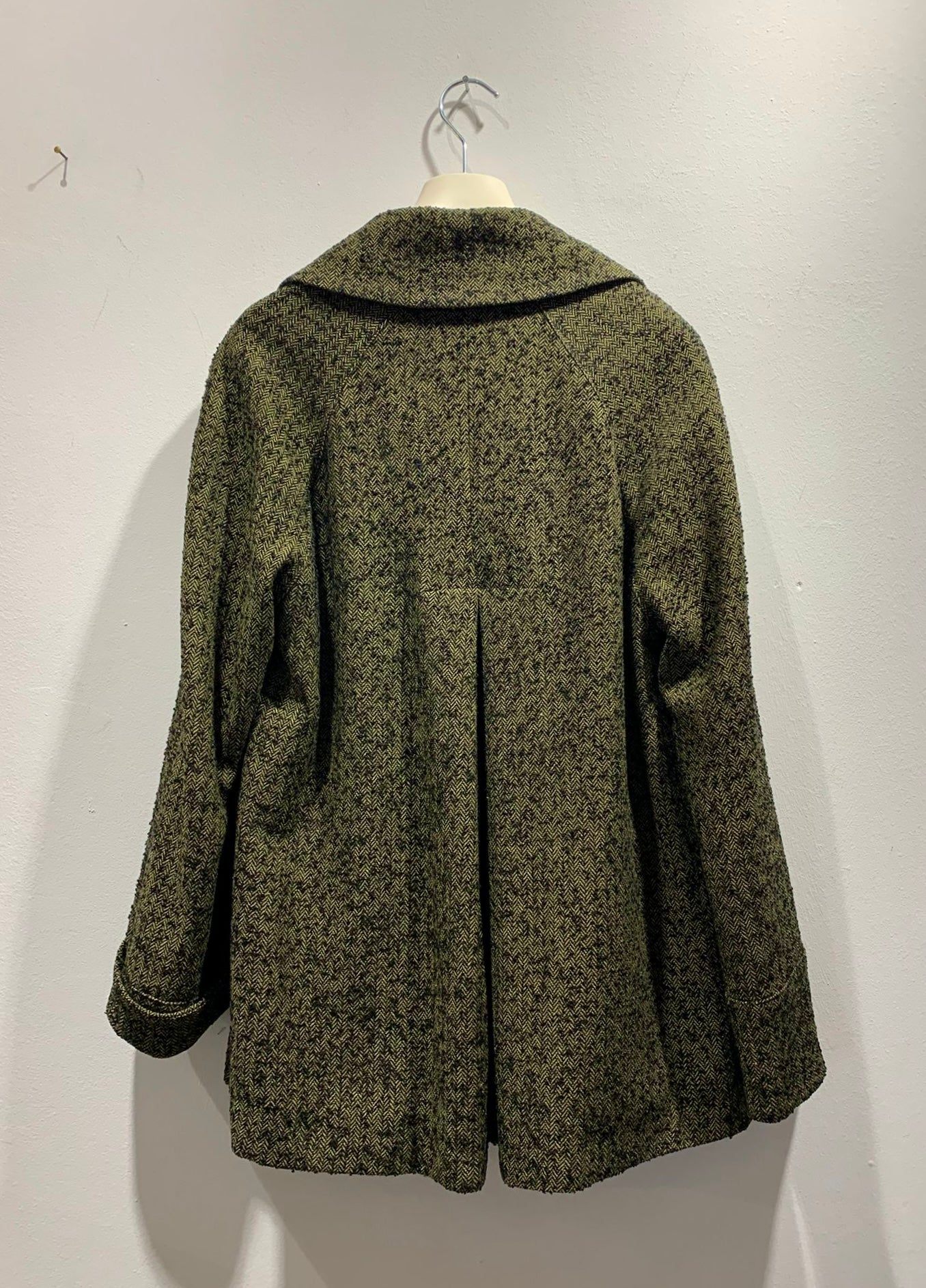 ALESSIA SANTI - Giacca caban spigato, Verde
