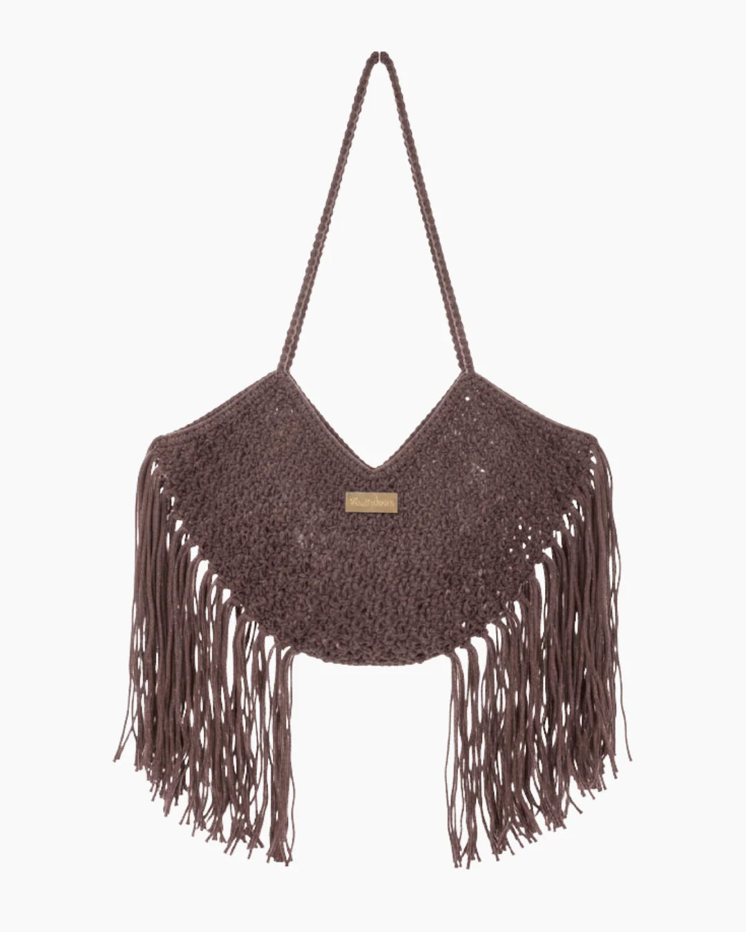 SHUIA SHUIA - Borsa crochet Mouna, Marrone