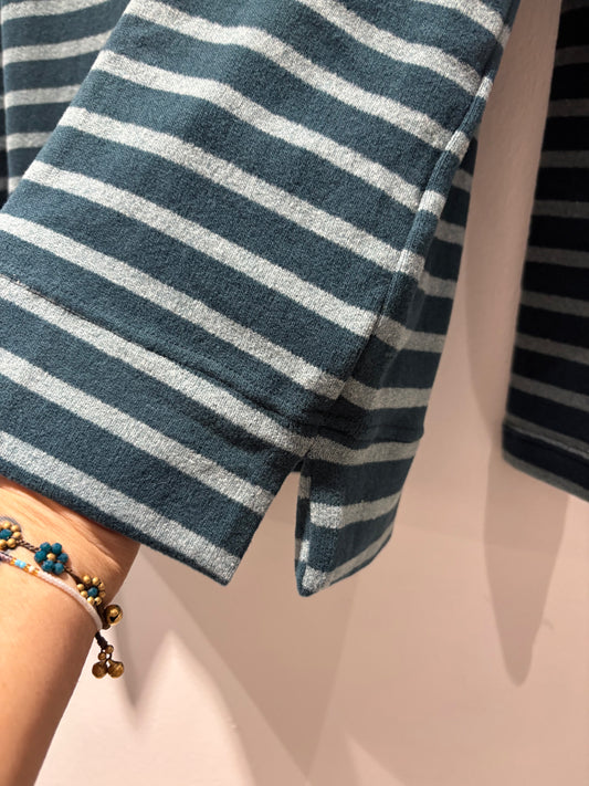 MAMA B - Maglia Mara a righe Atlantic-melange
