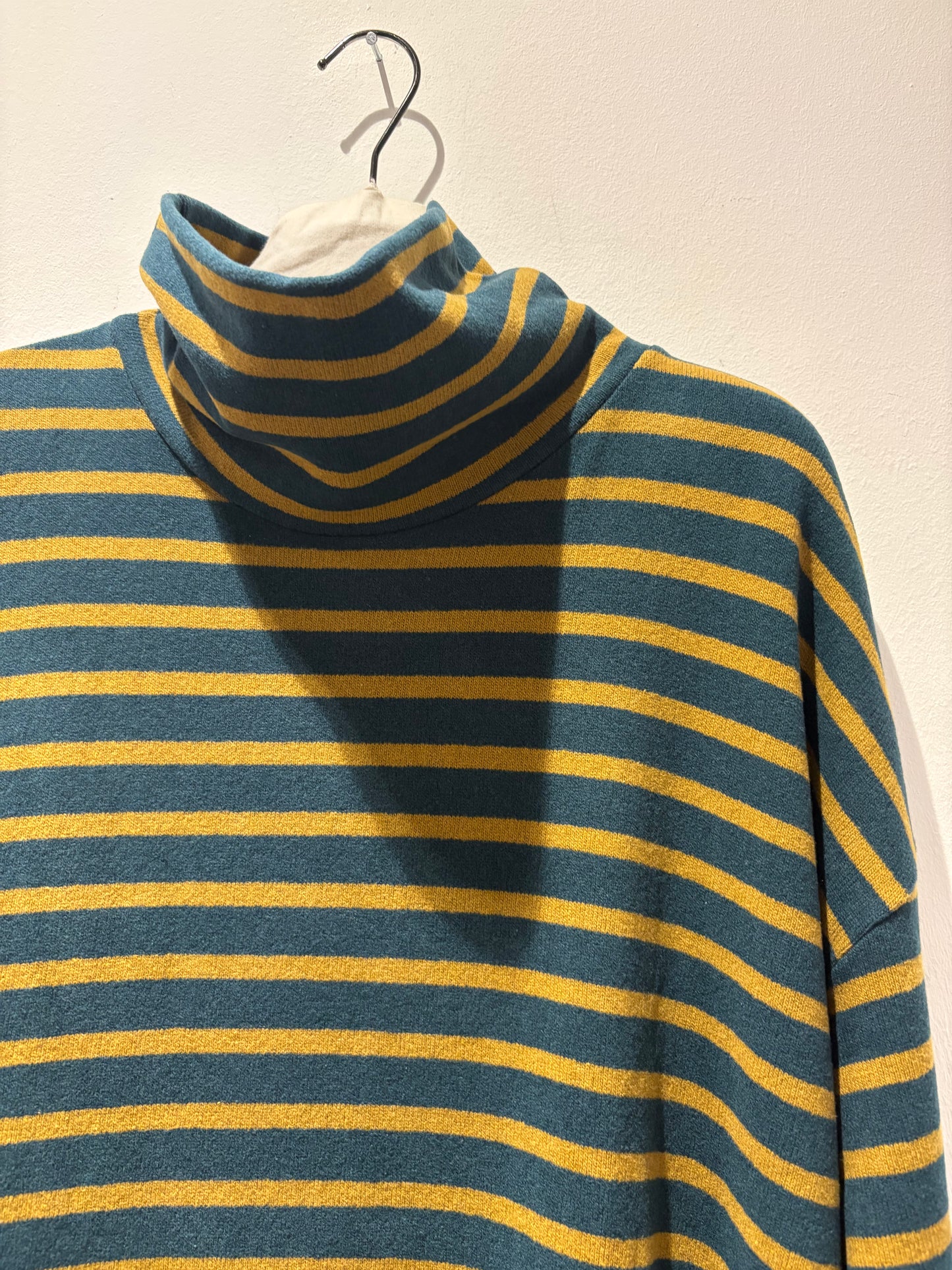 MAMA B - Maglia Jade riga atlantic- caramello