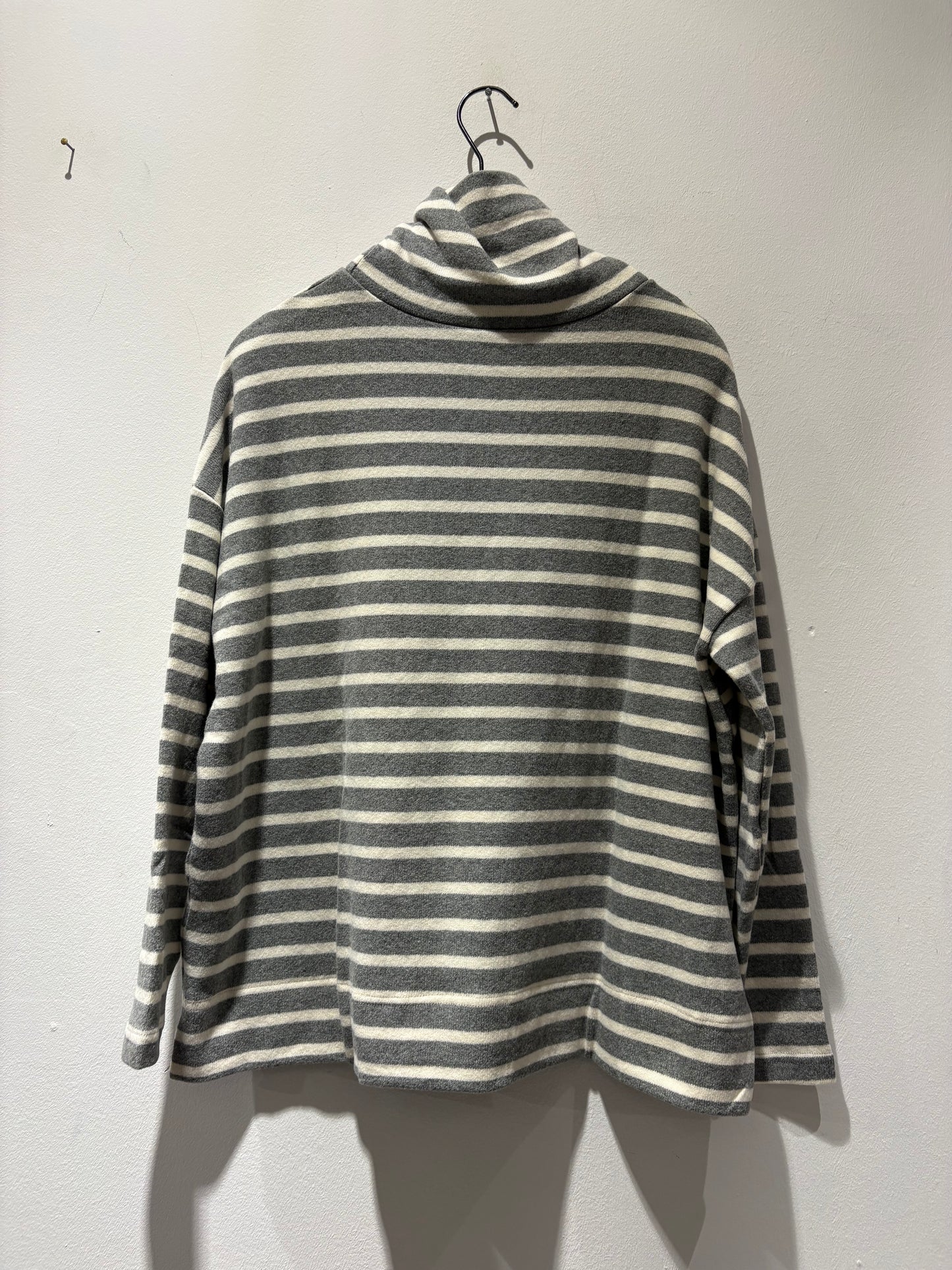 MAMA B - Maglia  Jade, riga  latte-grigio