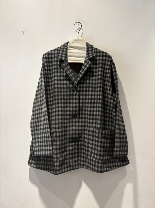 MAMA B - Giacca Cereale JQ , quadri grigio/nero