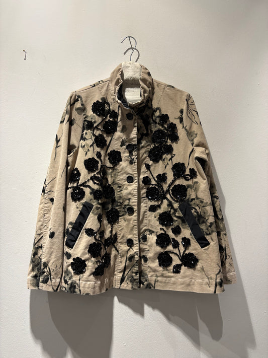 TADASHI - Giacca paillettes svasata