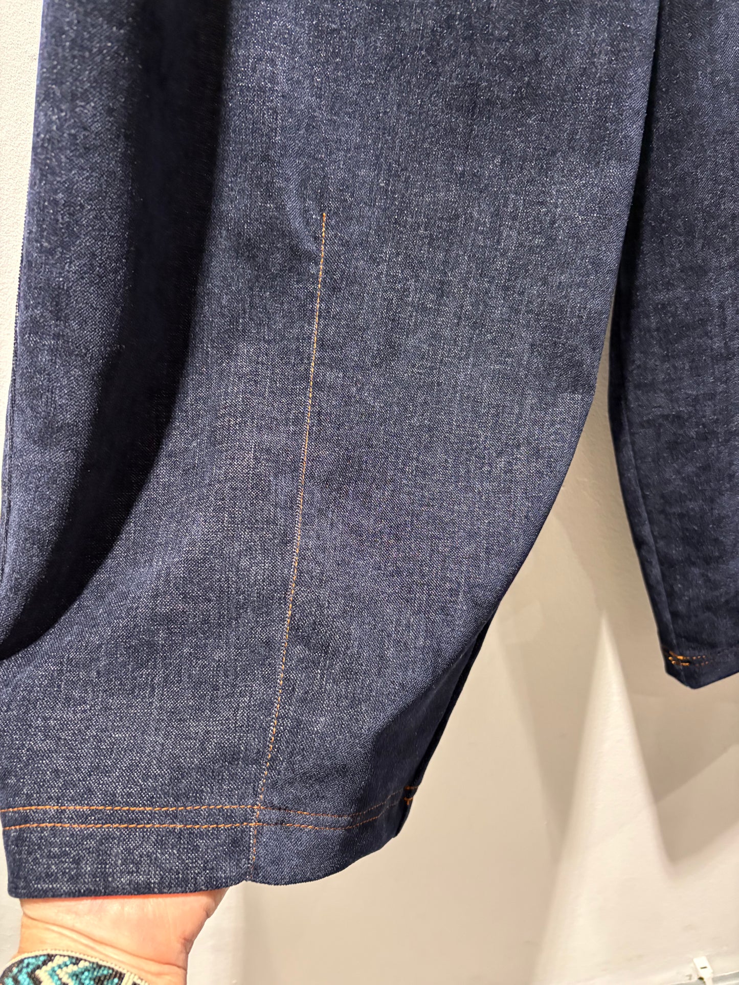 TADASHI - Pant blu effetto jeans