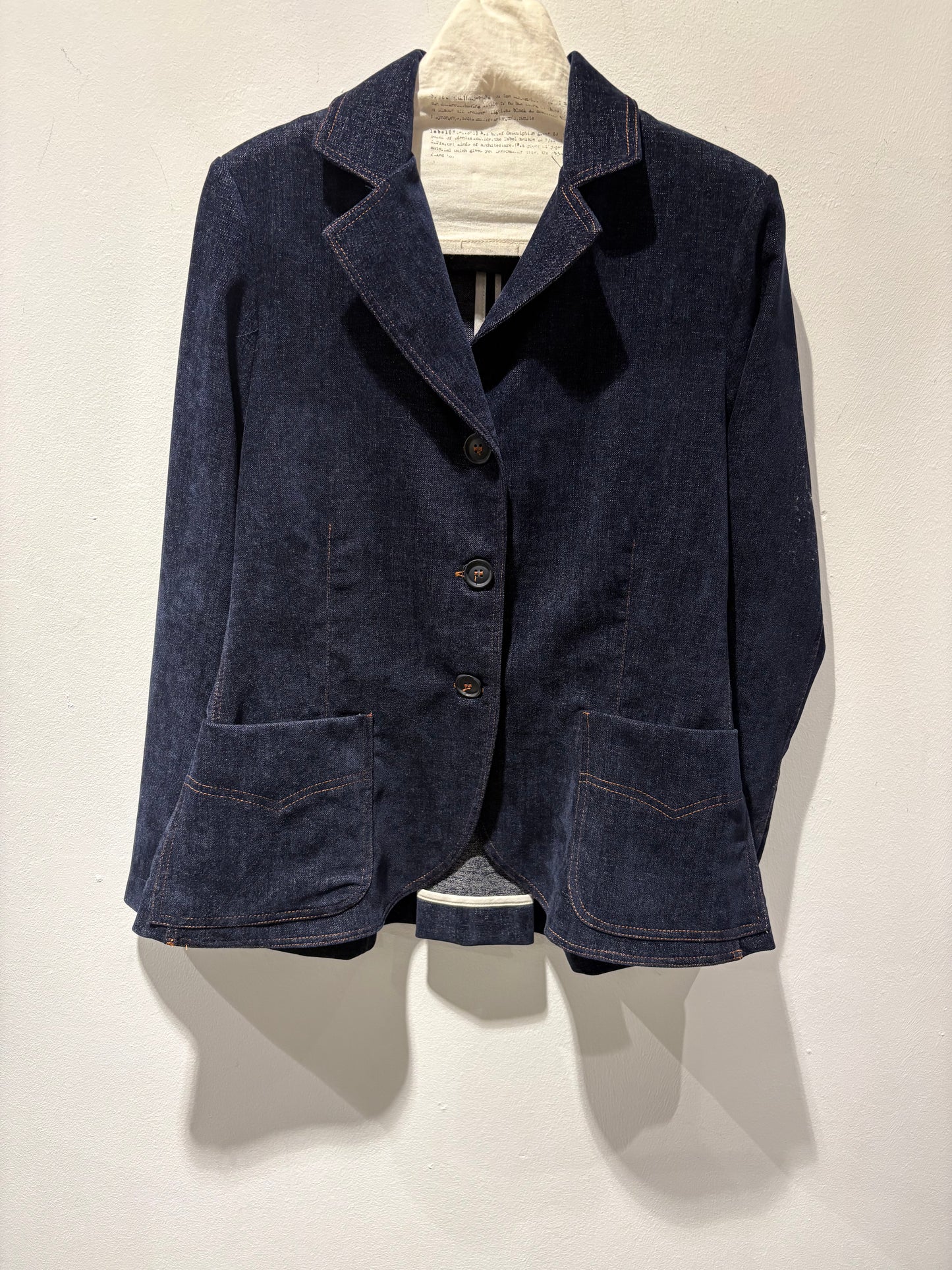 TADASHI - Giacca blu effetto jeans