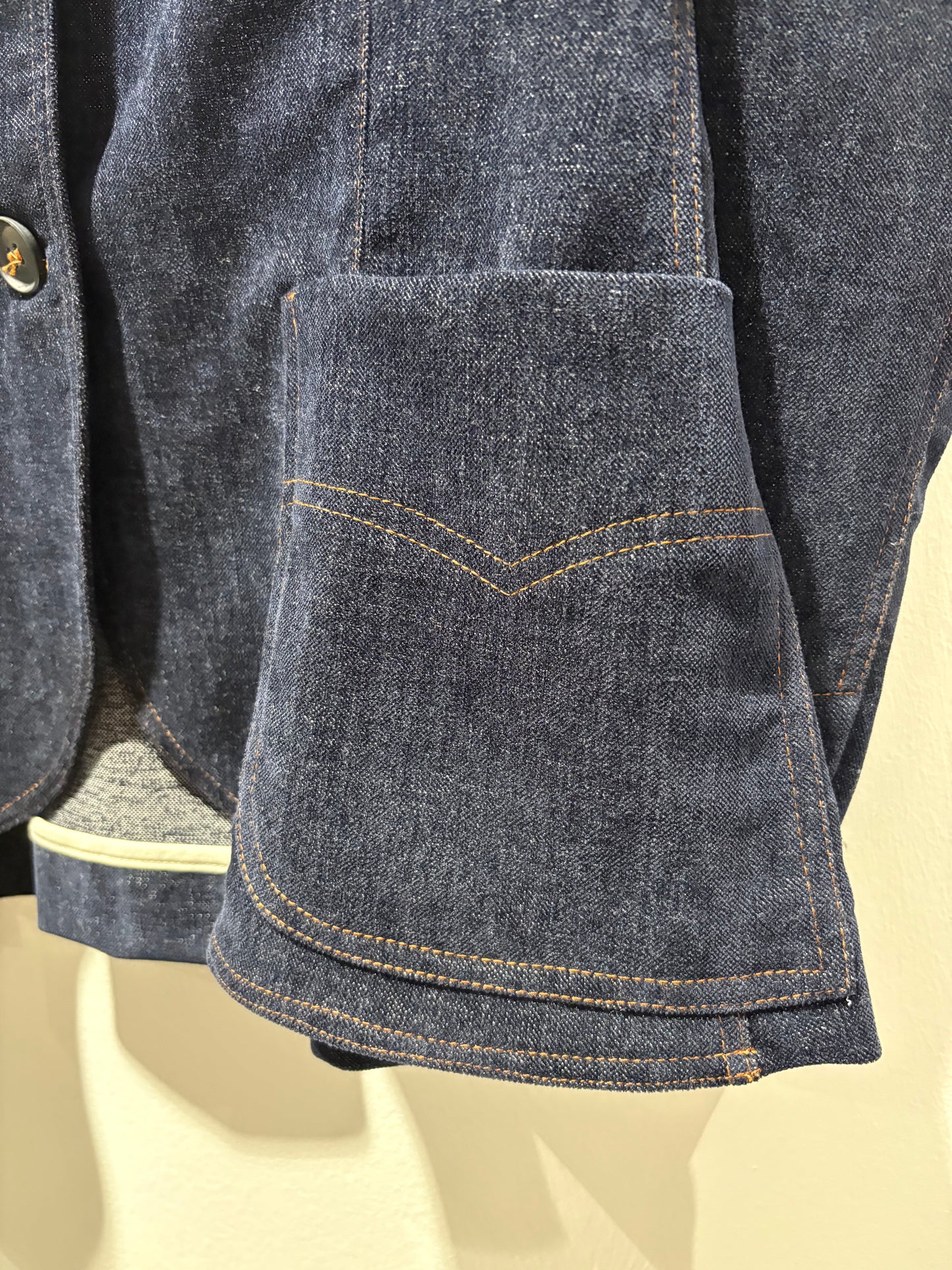 TADASHI - Giacca blu effetto jeans