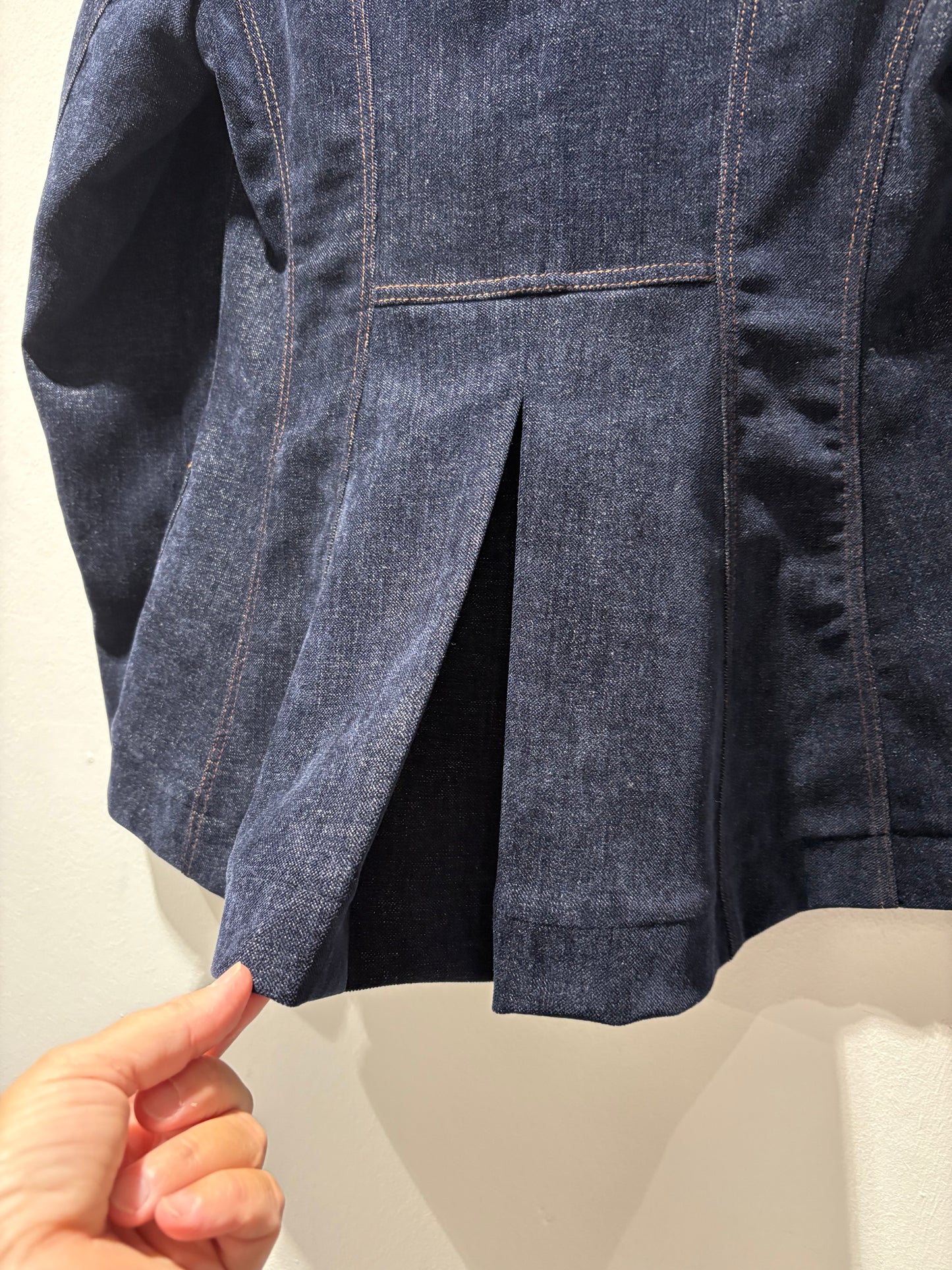 TADASHI - Giacca blu effetto jeans