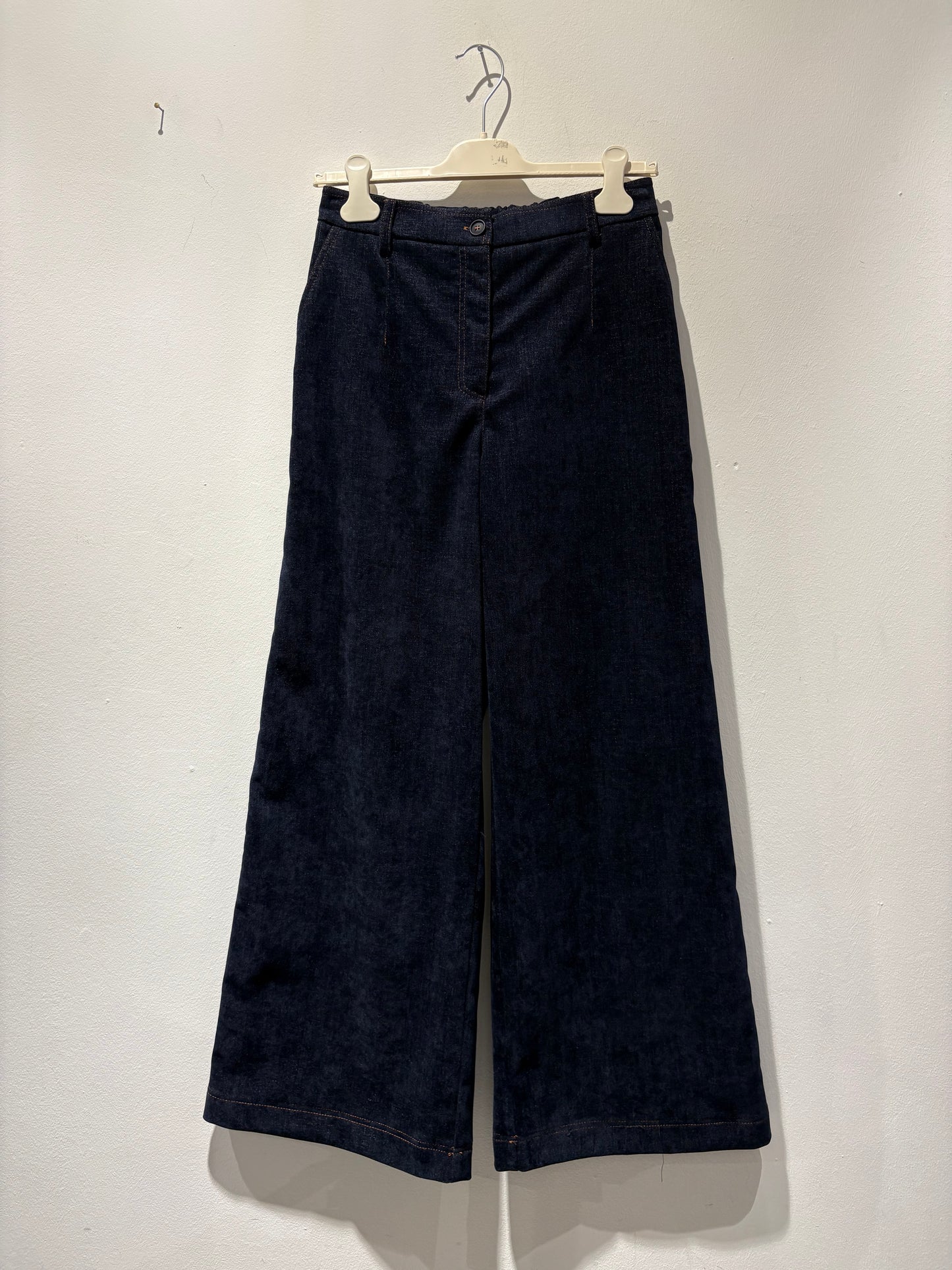TADASHI - Pantalone a zampa effetto jeans