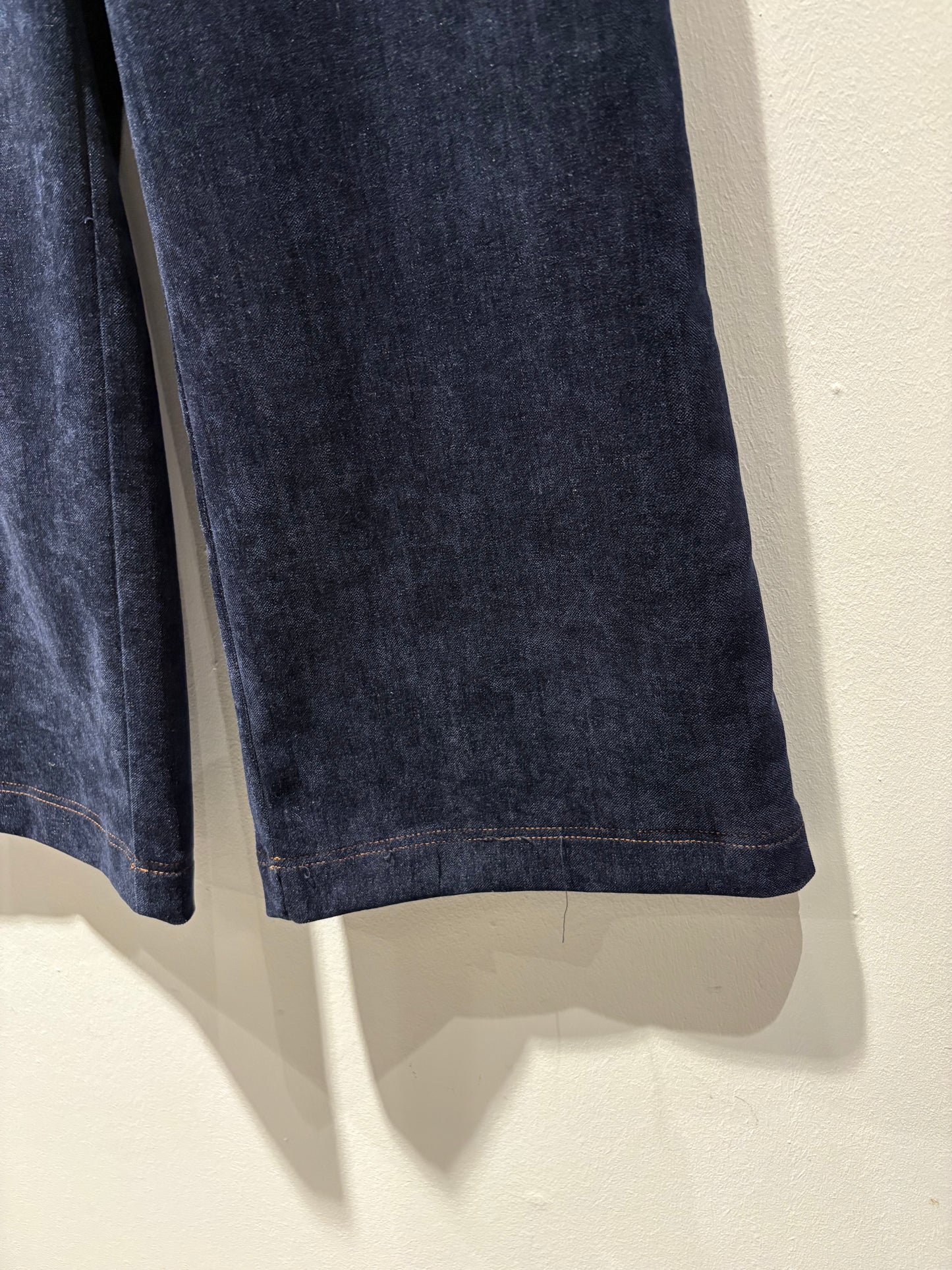 TADASHI - Pantalone a zampa effetto jeans