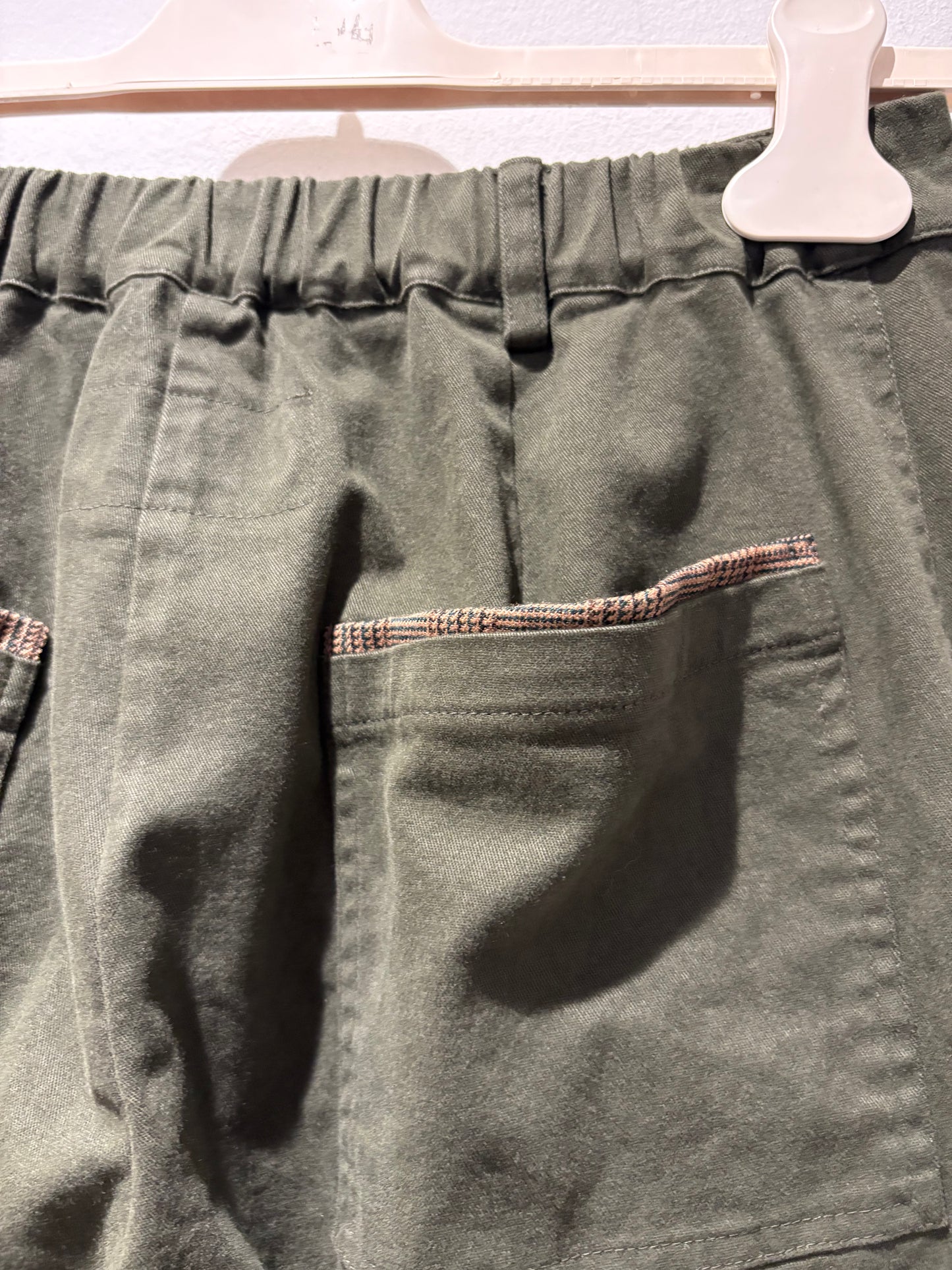 TADASHI - Pantalone militare con inserti.