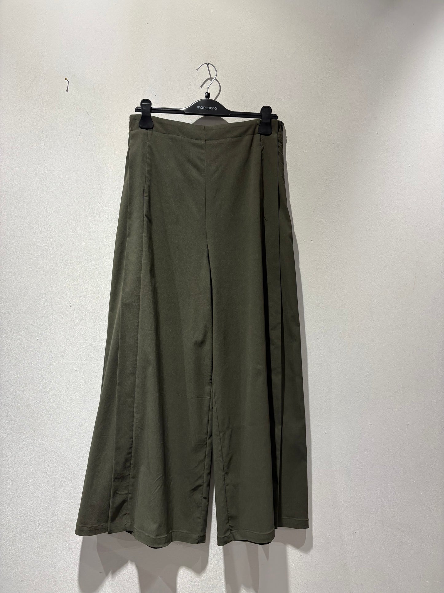 MANESERA - Pantalone palazzo verde militare