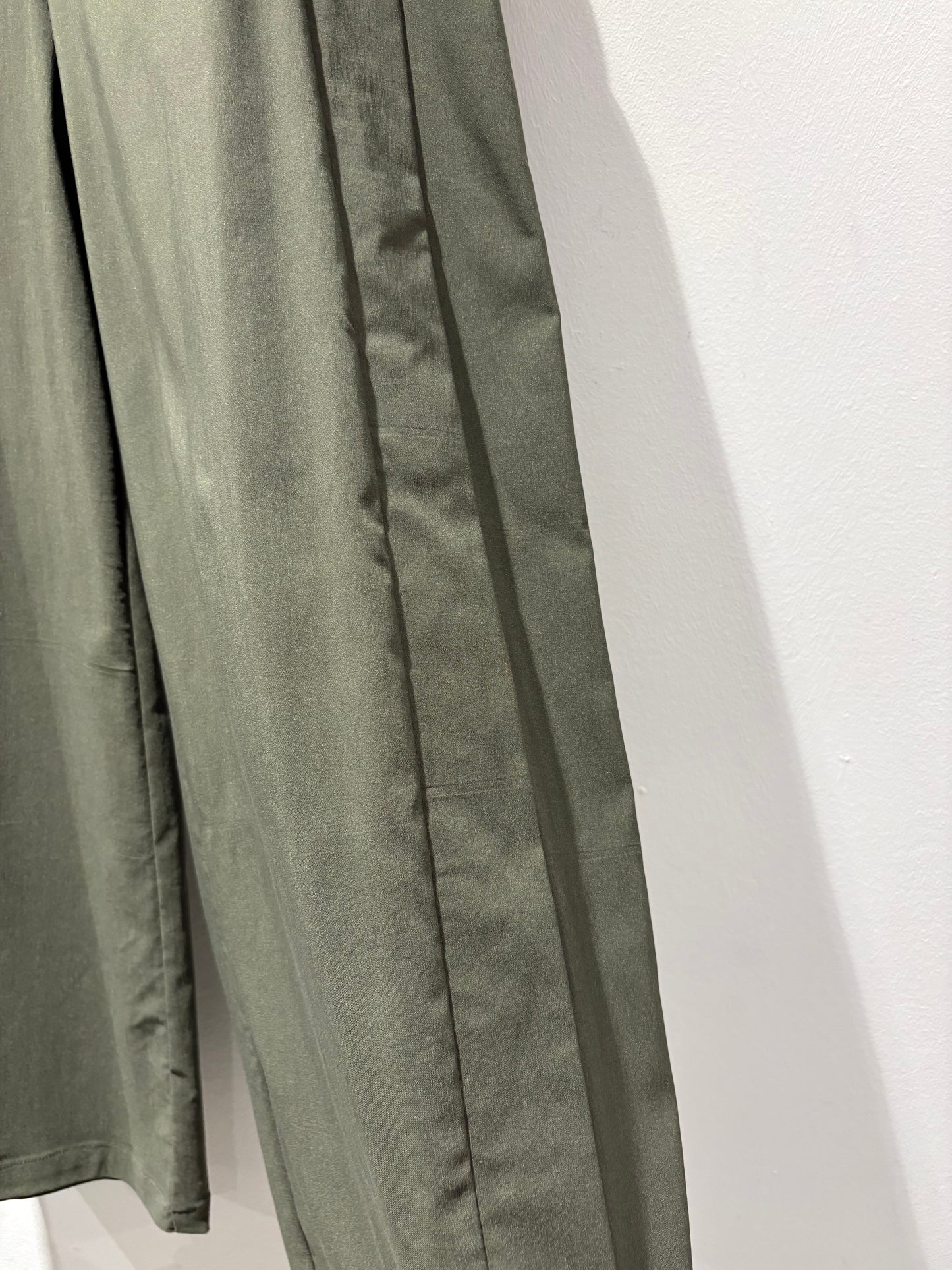 MANESERA - Pantalone palazzo verde militare