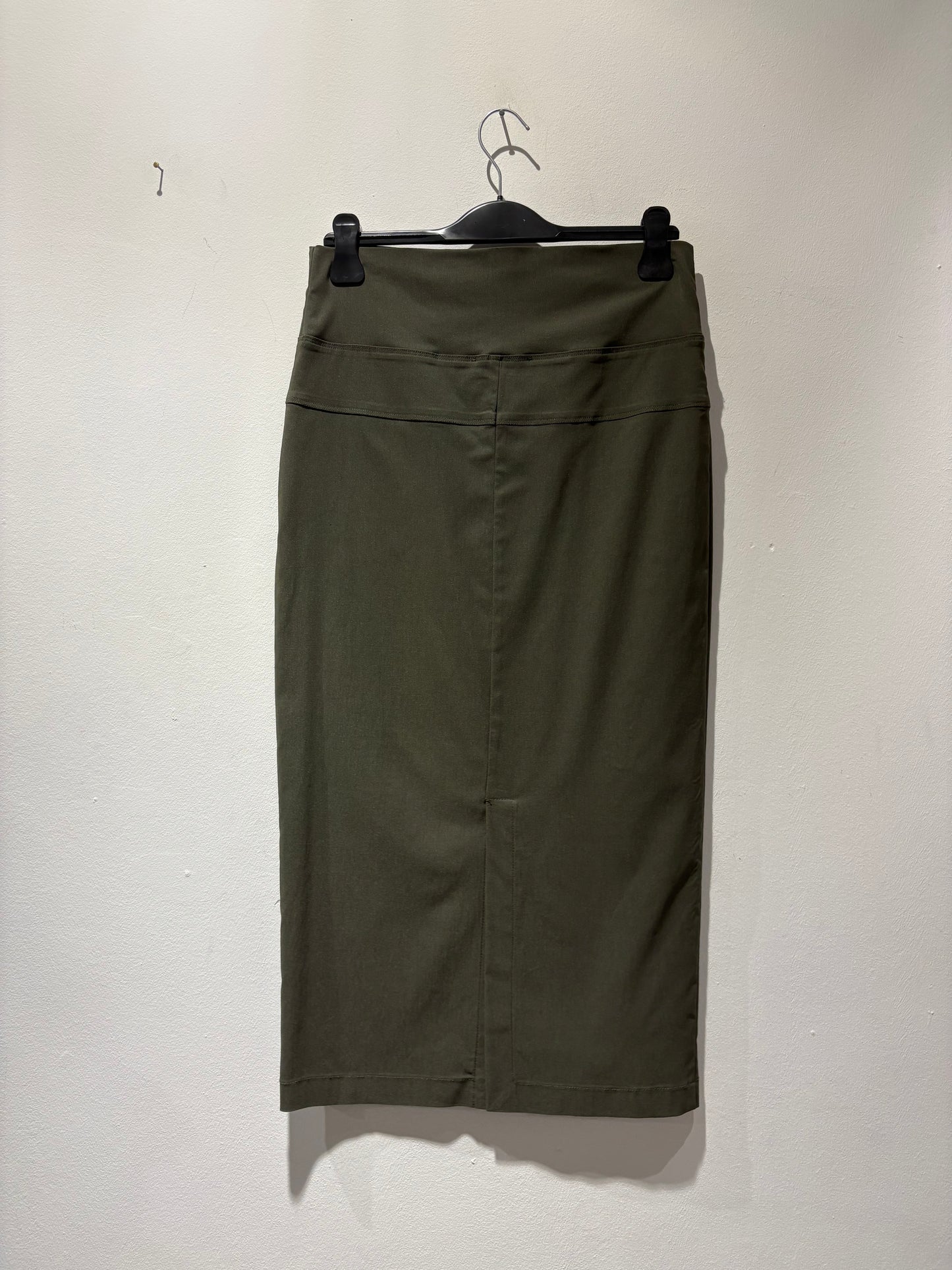 MANESERA - Gonna a tubino verde militare