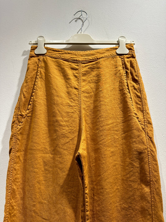 MAMA B - Pantalone Terra D in lino/cotone, Ambra