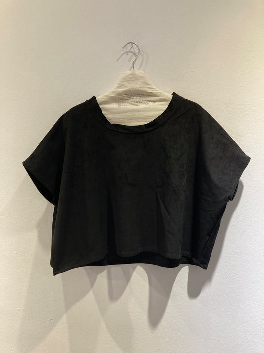 ART259 - Top corto effetto daino